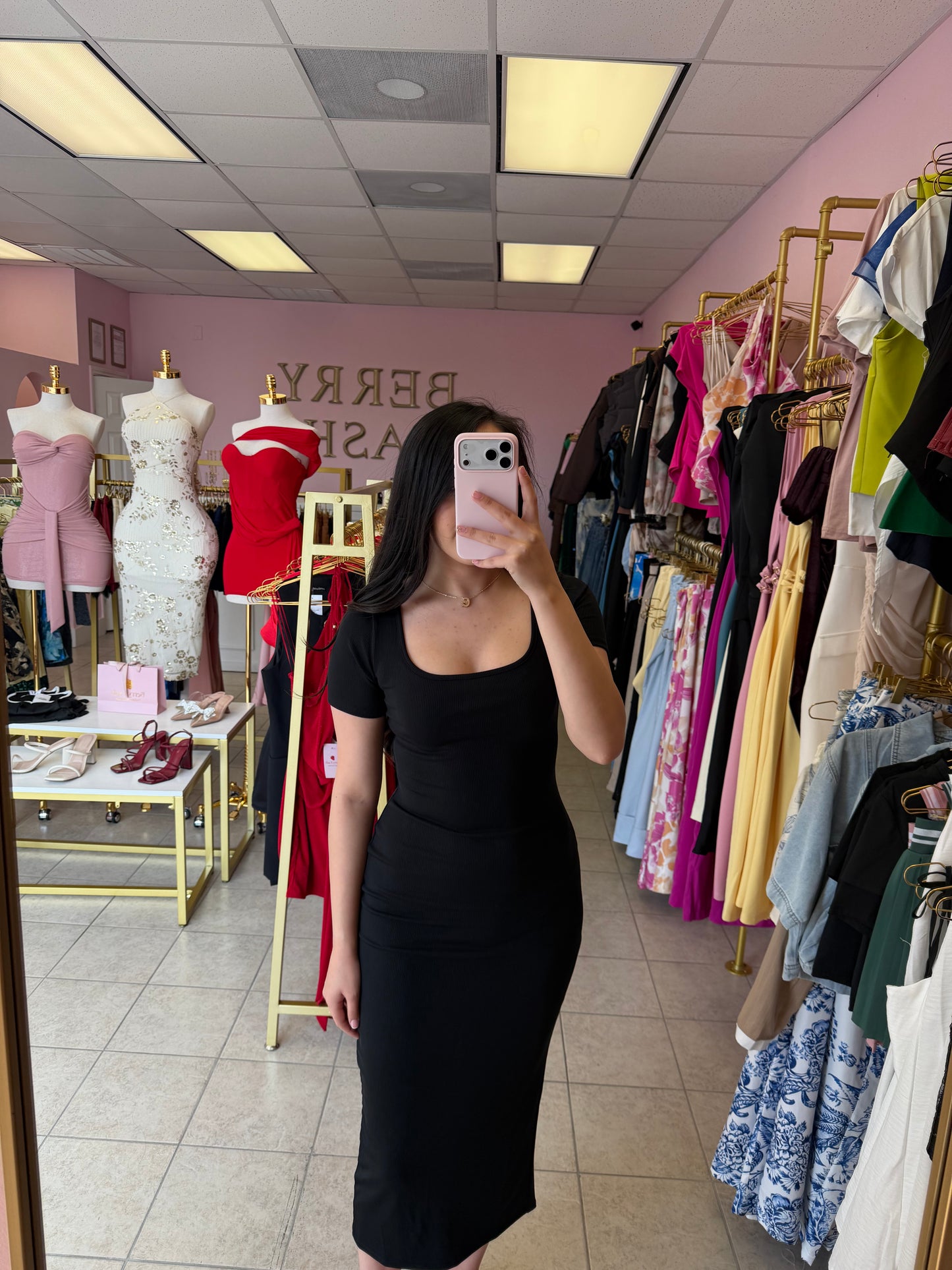 Desirae Black Dress