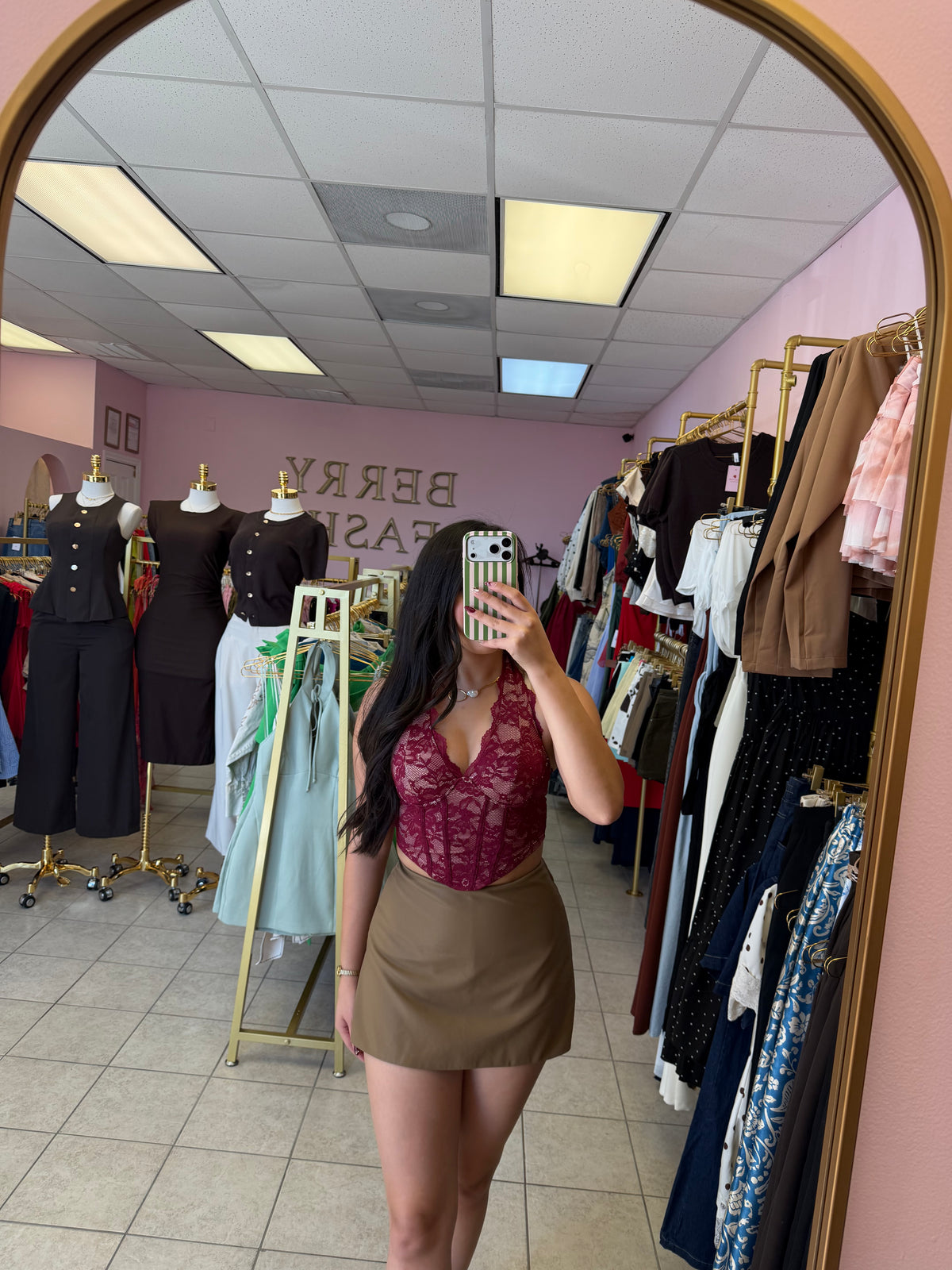 Amber Burgundy Top