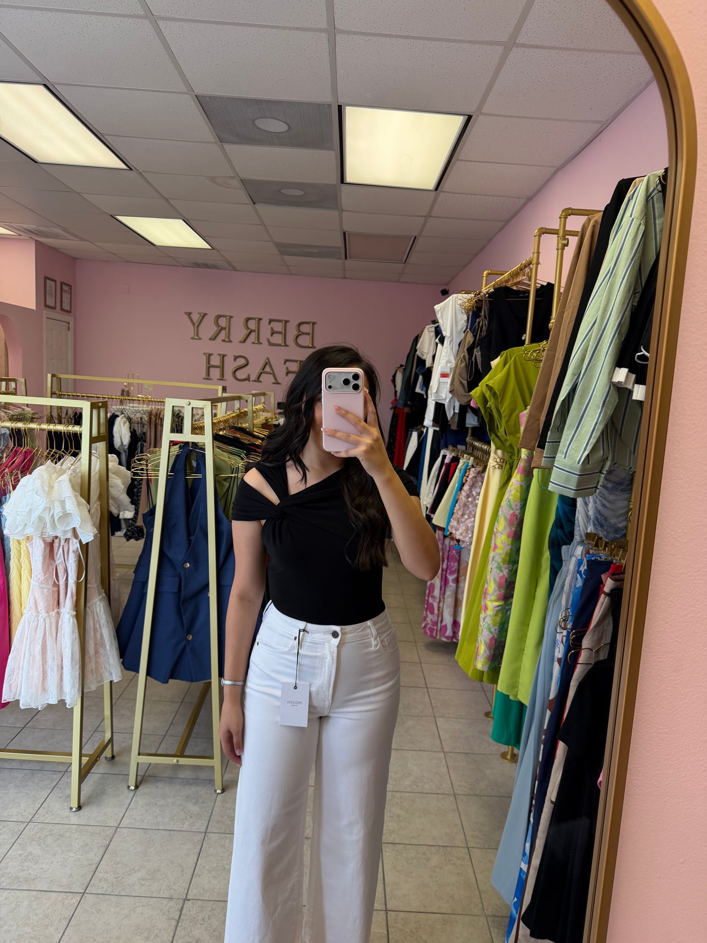 Blanca Black Top