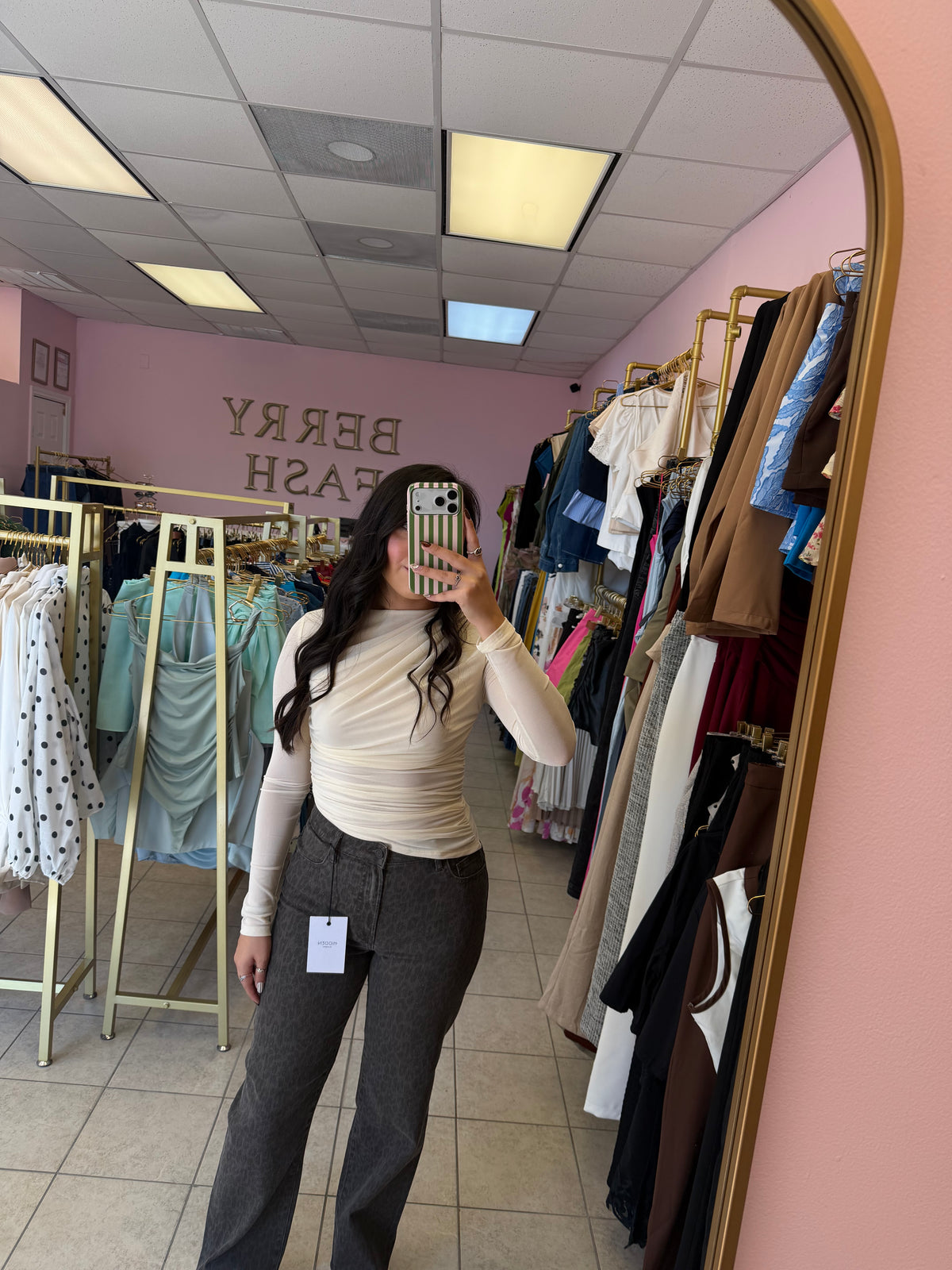 Stephanie Cream Top