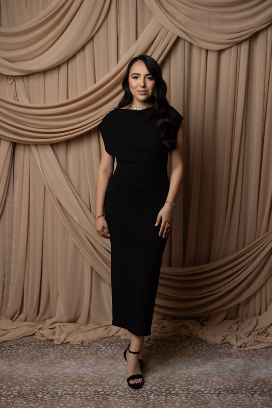Elena Black Dress
