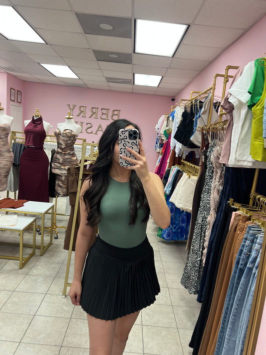 Grecia Black Skort