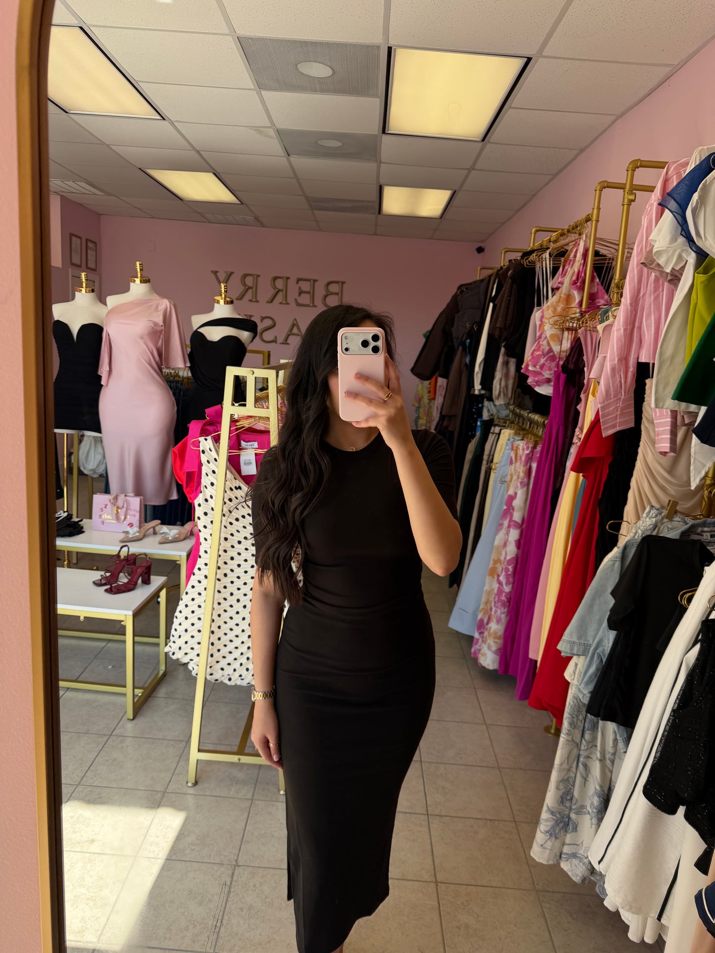Olga Black Dress