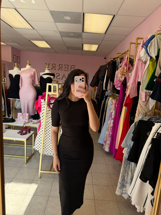 Olga Black Dress