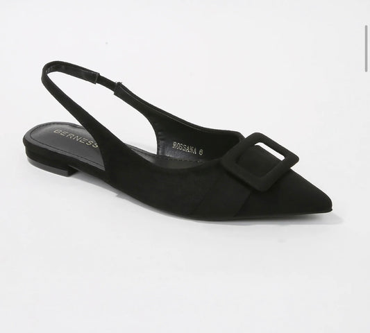 Rossana Black Flats