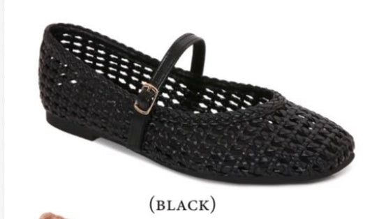 Elan Black Flats