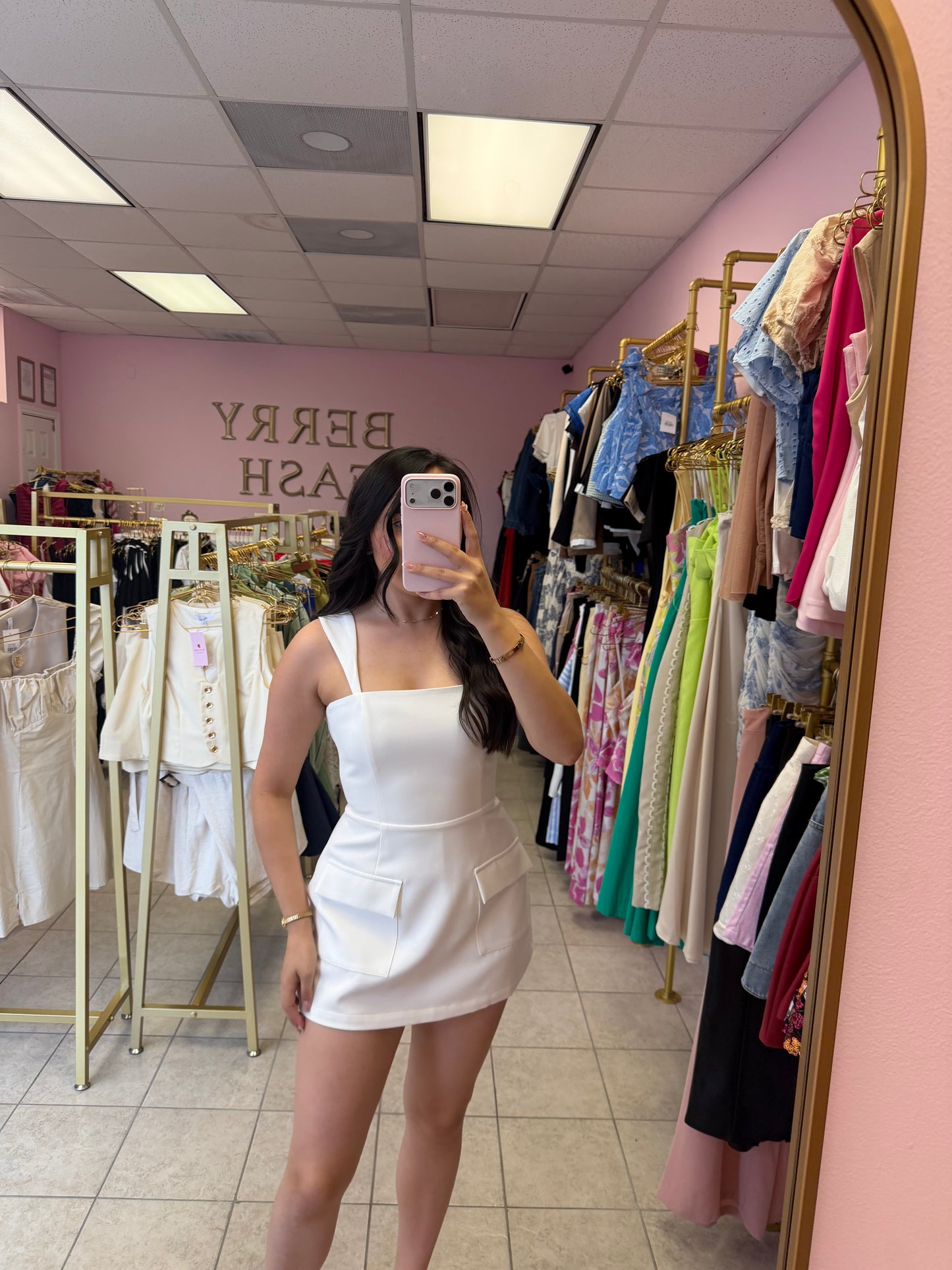 Yanely White Dress